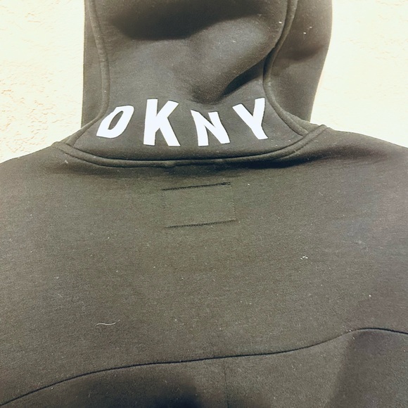 DKNY Men's Full Zip Hooded Scuba Jacket size Large GUC - Picture 9 of 10